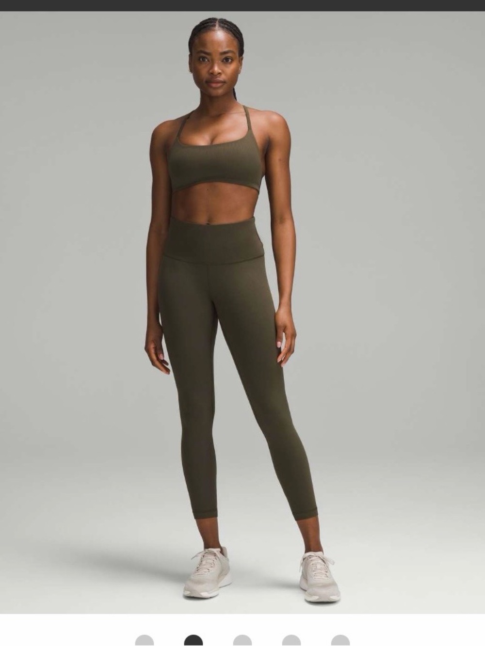 Lululemon Wunder Train High-Rise Ribbed Tight 25"
Dark Olive 4
